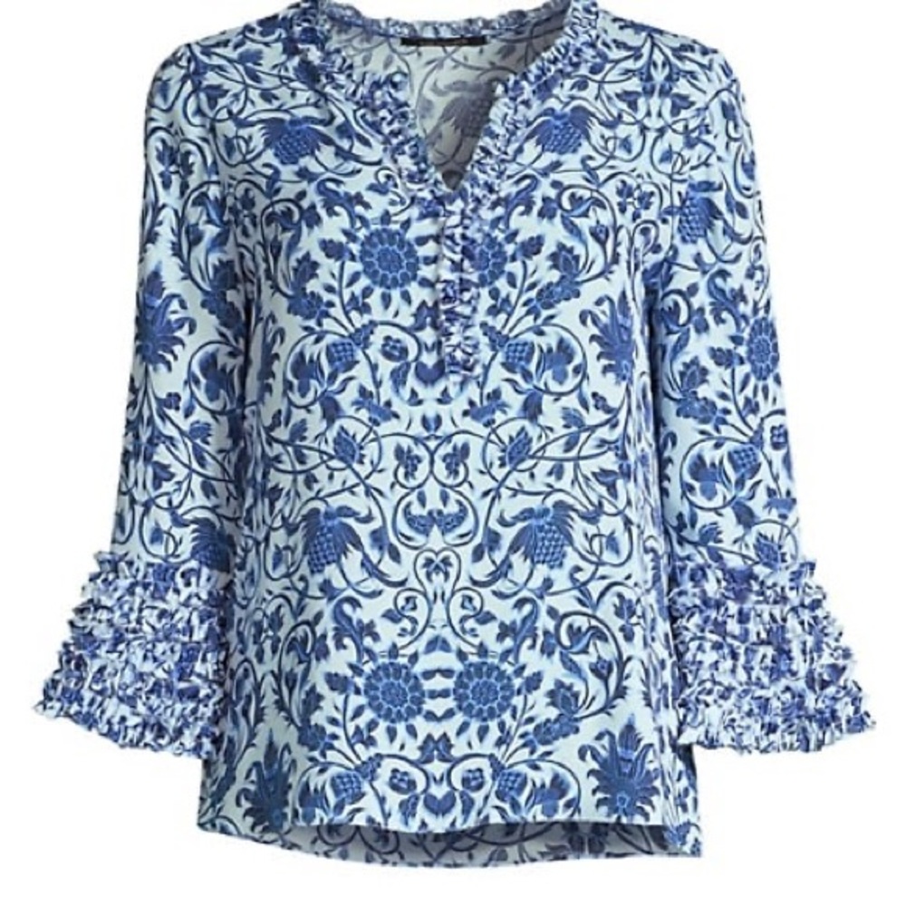 KOBI HALPERIN CANDICE BLOUSE SZ M!